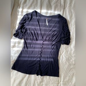 Free People Hollywood Top, Solid Black
